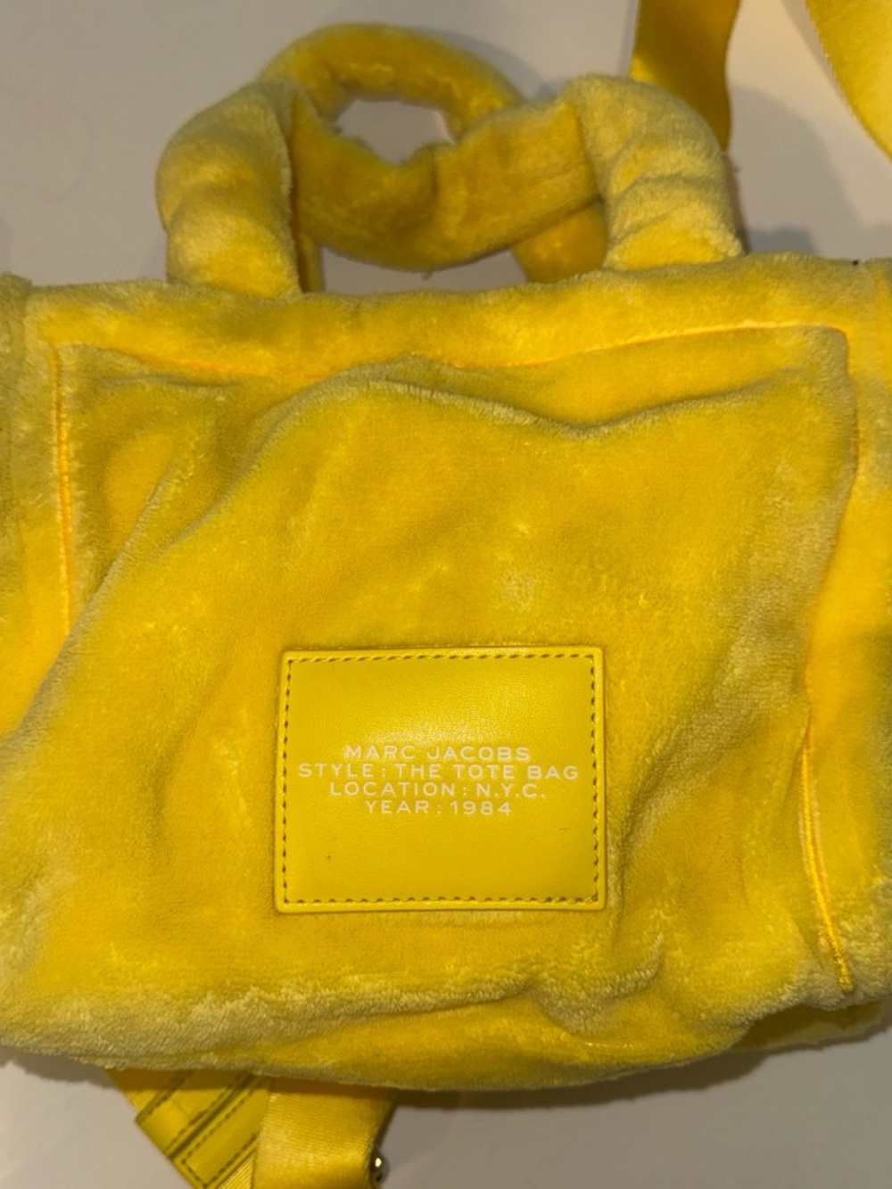 Marc Jacobs Plush Mini Tote in Yolk - Picture 5 of 6